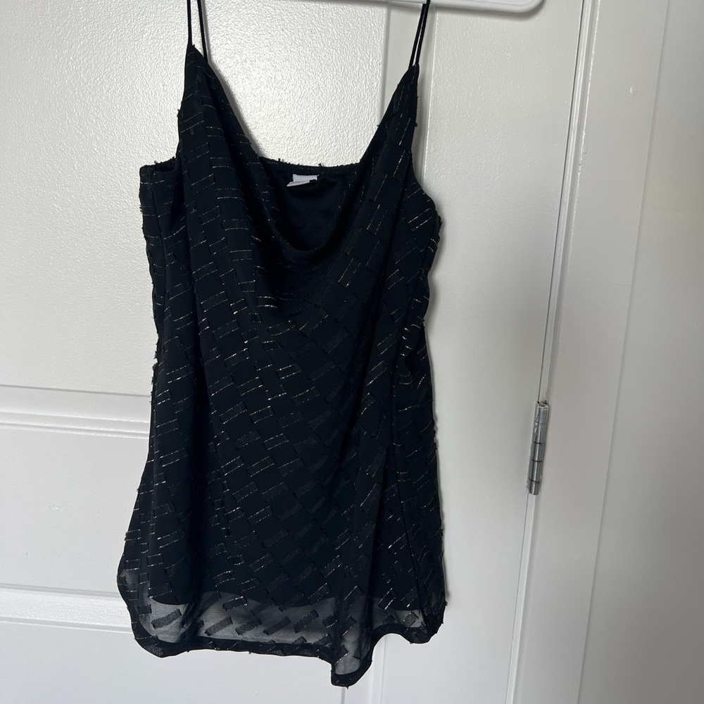 Black sparkly top